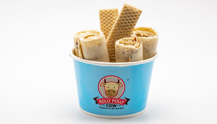 Rum and Raisins Ice Cream Rolls